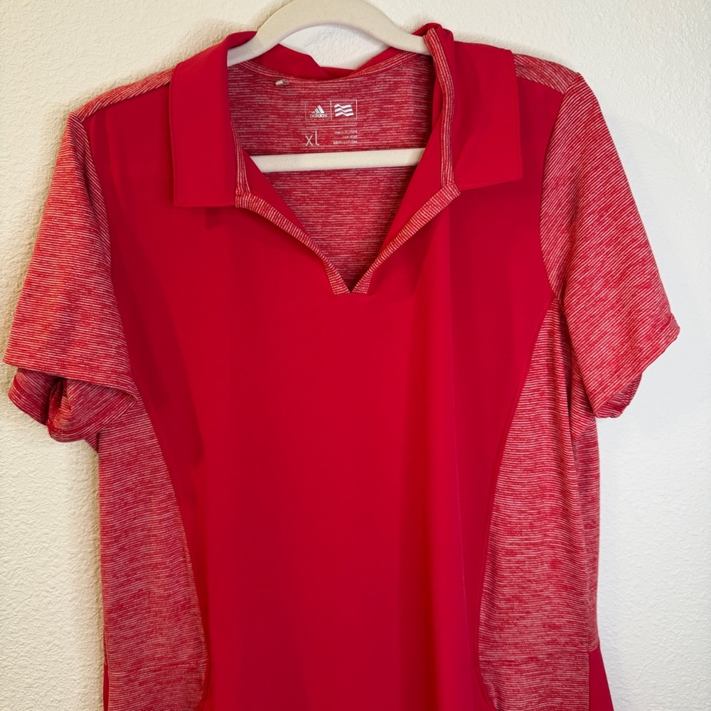 Adidas XL Raspberry Red Golf Dress Tennis Pickleball Athletic Activewear Sporty - Picture 3 of 9